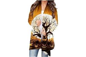 Pumpkin Cardigan: Spooky Chic for Halloween Festivities
