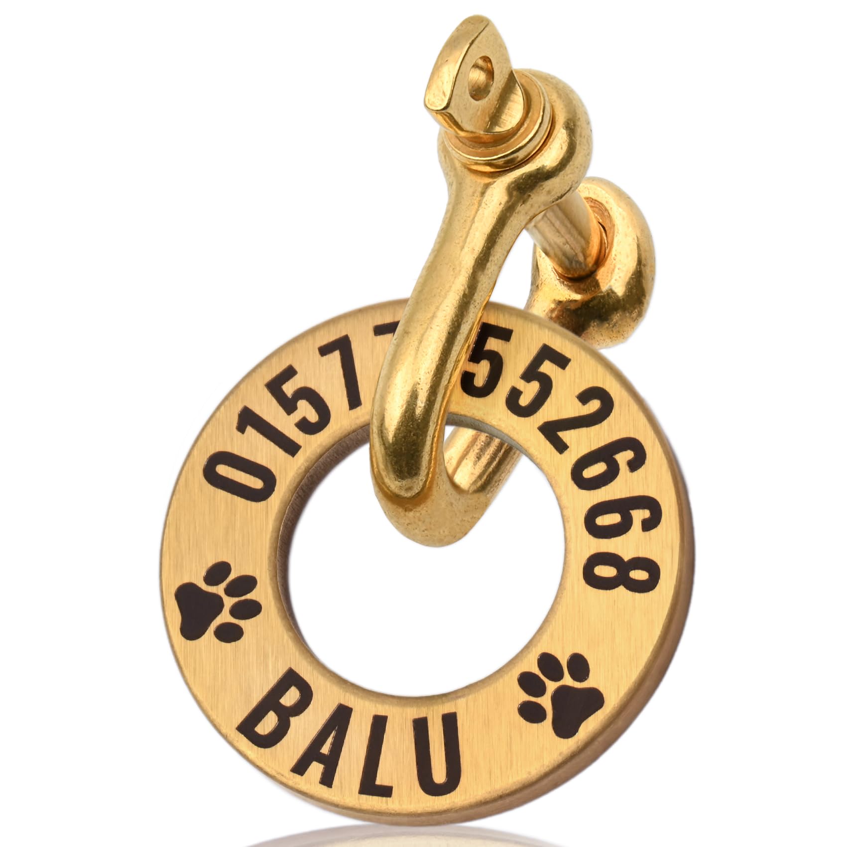 TMT Premium Hundemarke mit Gravur – Hundeanhänger mit Twist-to-Open-Mechanismus | Hundemarke personalisiert mit Telefonnummer | Dog Tag für Halsbänder – Robust, langlebig & individuell