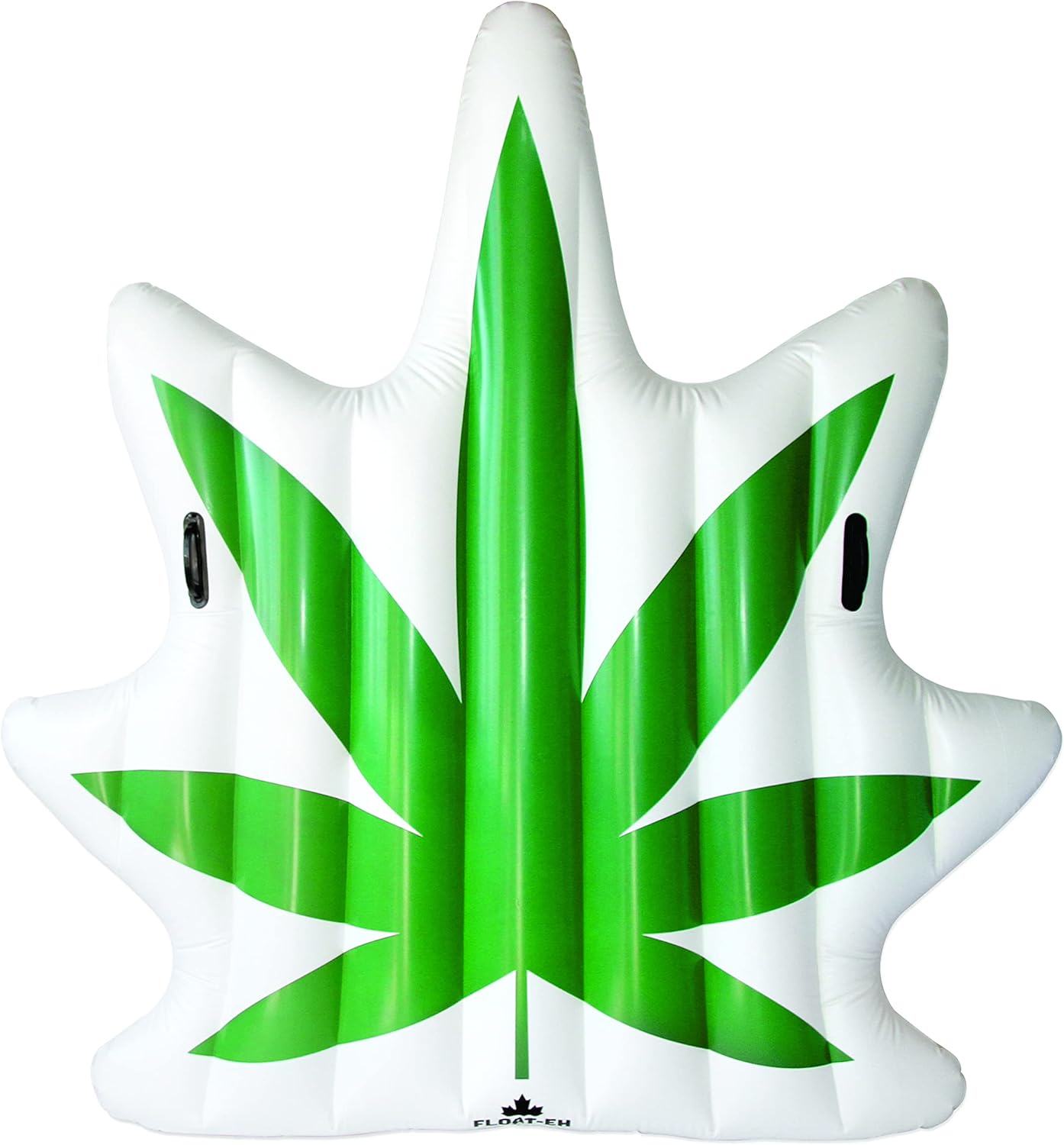 FLOAT-EH Green Leaf Inflatable Pool Float - Lounging Made Easy with Green Leaf Floatie Swimming Raft
