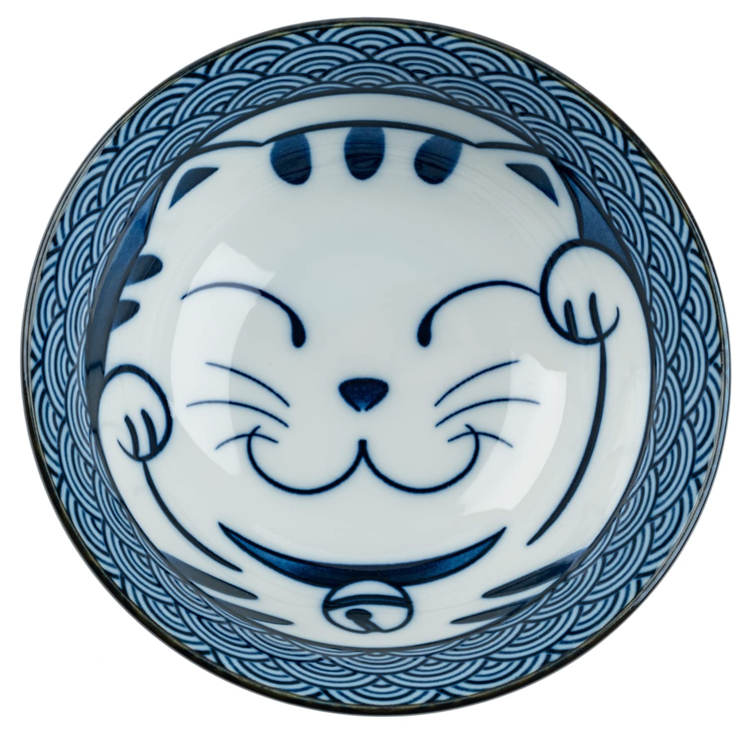 Lucky Cat Ceramic Japanese Tayou Bowl