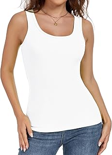 Tank Top for Women Summer Sleeveless Scoop Neck Ribbed Workout Tank Tops...