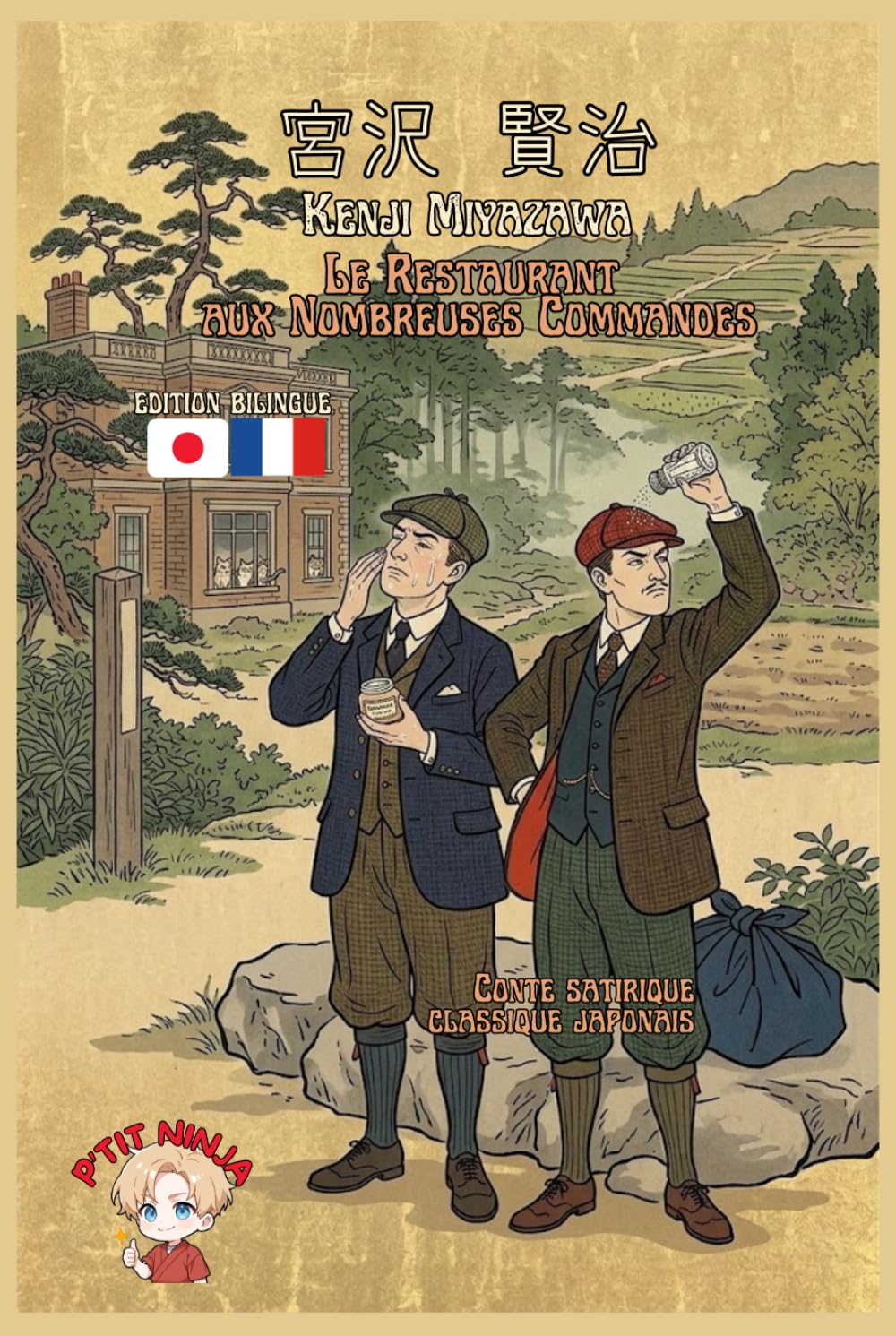 Le Restaurant aux Nombreuses Commandes: Conte satirique classique bilingue français japonais Méthode de P'TIT NINJA