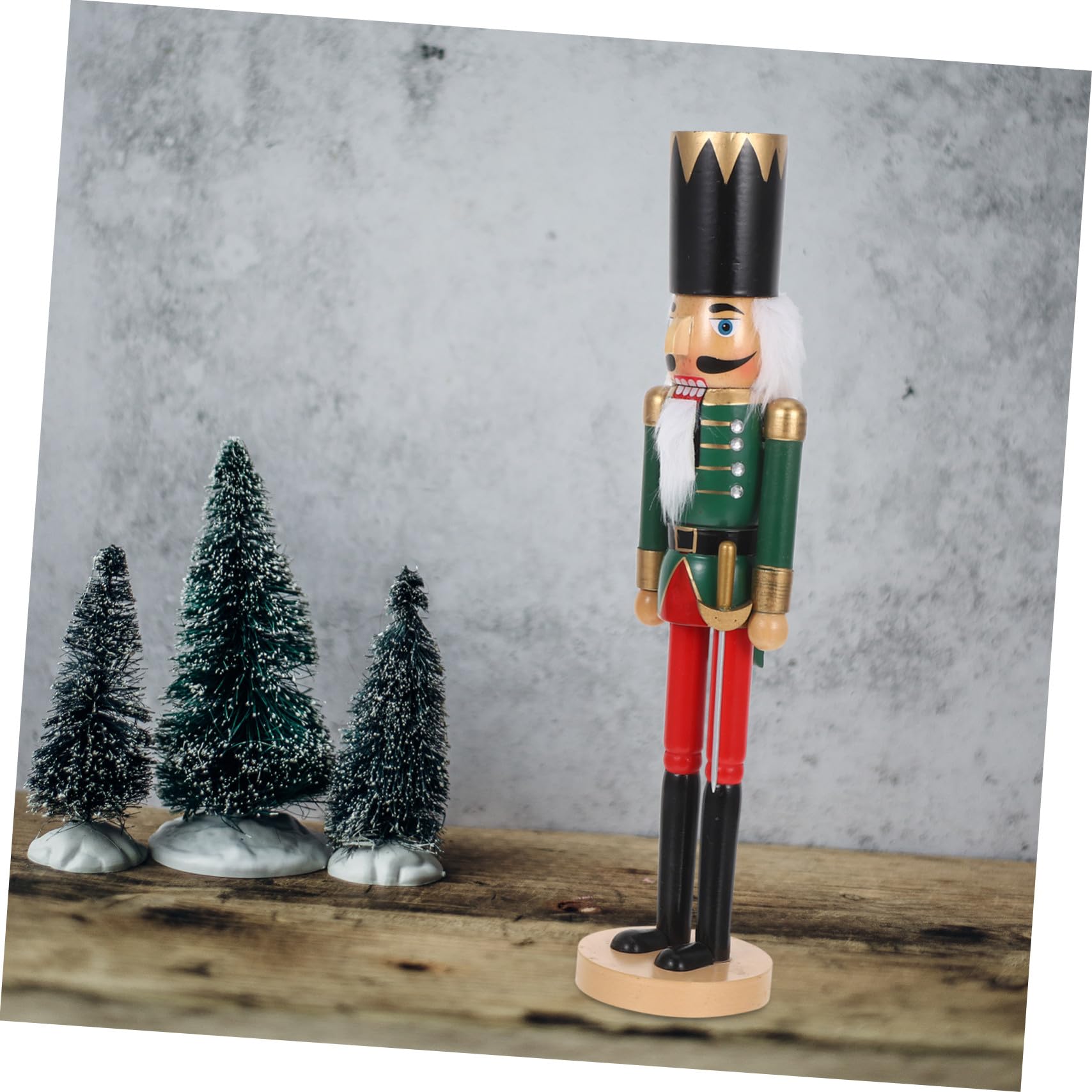 ULTECHNOVO Schiaccianoci in Legno Dipinto Tradizionale Figura Soldato Natalizia Decorazione da Tavolo per Feste di Natale Eccezionale per Collezione di Ornamenti Natalizi
