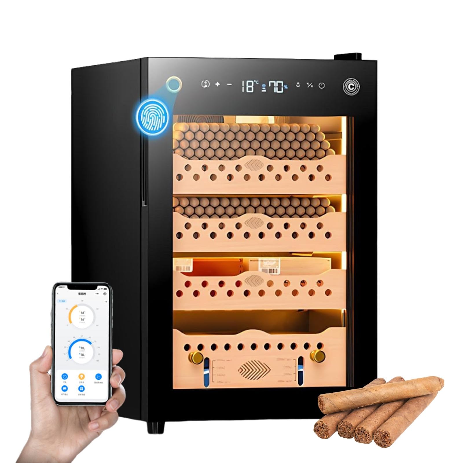 cave à cigares domestique électrique 60l