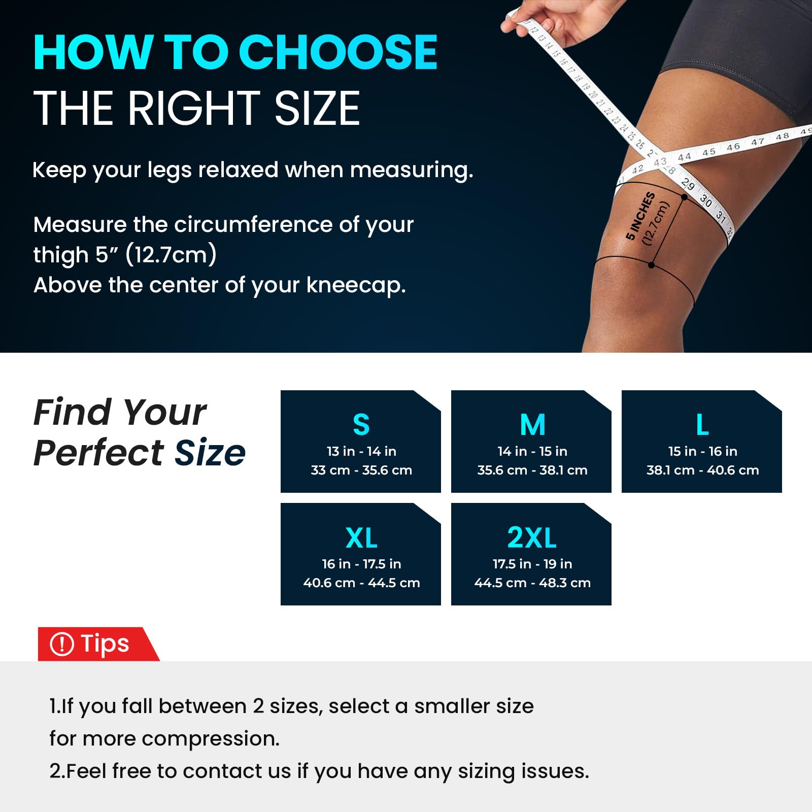 Welnove Knee Brace for Women & Men Knee Brace for Women Running Knee Pain, Knee Support Compression Sleeve, Workout Sports Knee Braces for Meniscus Tear ACL & Arthritis Pain Relief - M