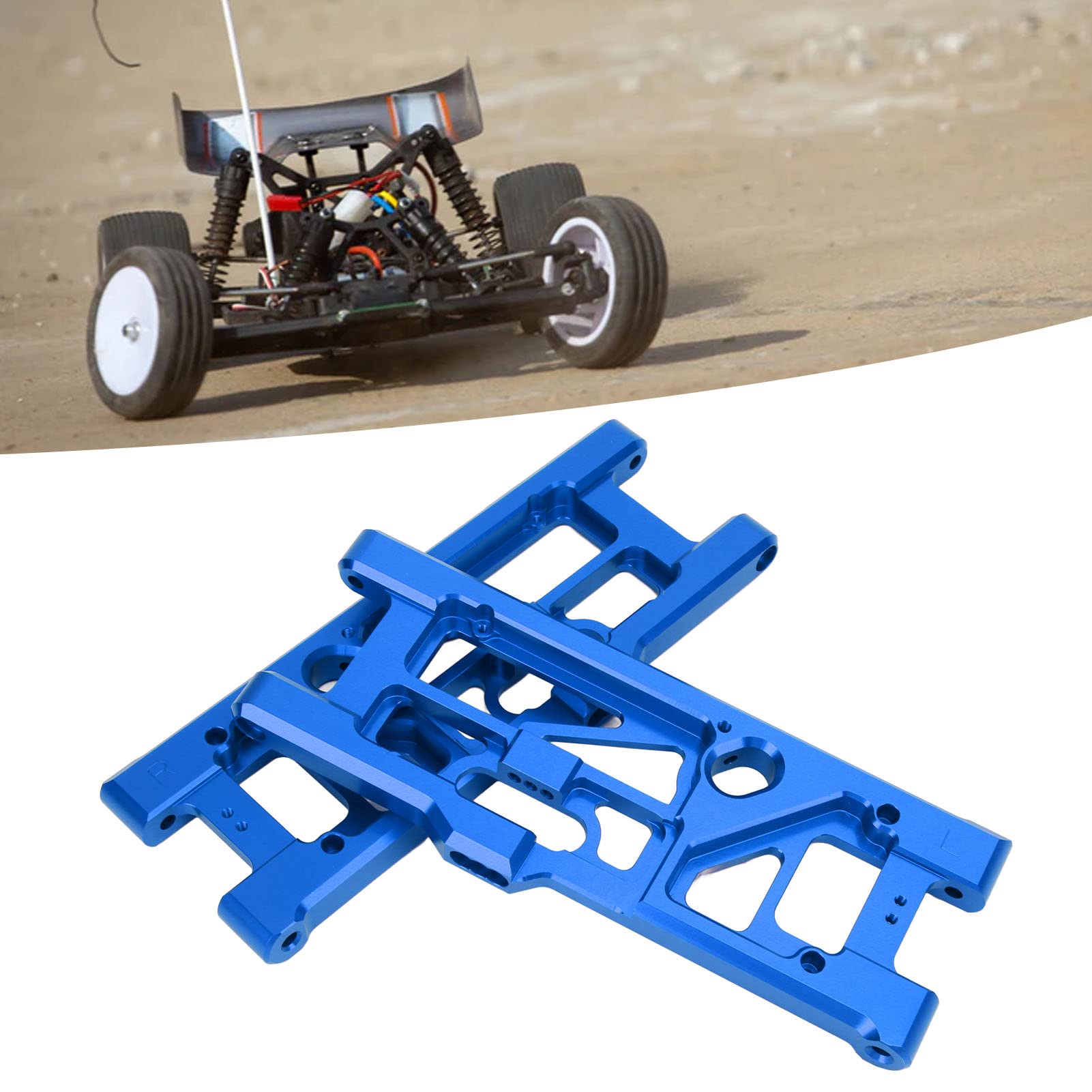 WW RC tylne dolne ramię zawieszenia stop aluminium lekkie ramię wahadłowe samochodu RC dla 1/5 Outcast Kraton 8s EEE (Ciemnoniebieski)