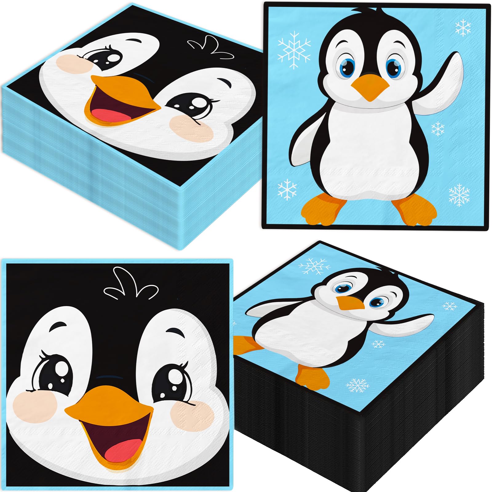40 PCS Penguin Birthday Decorations Napkins Penguin Party Decorations Penguin Party Favors