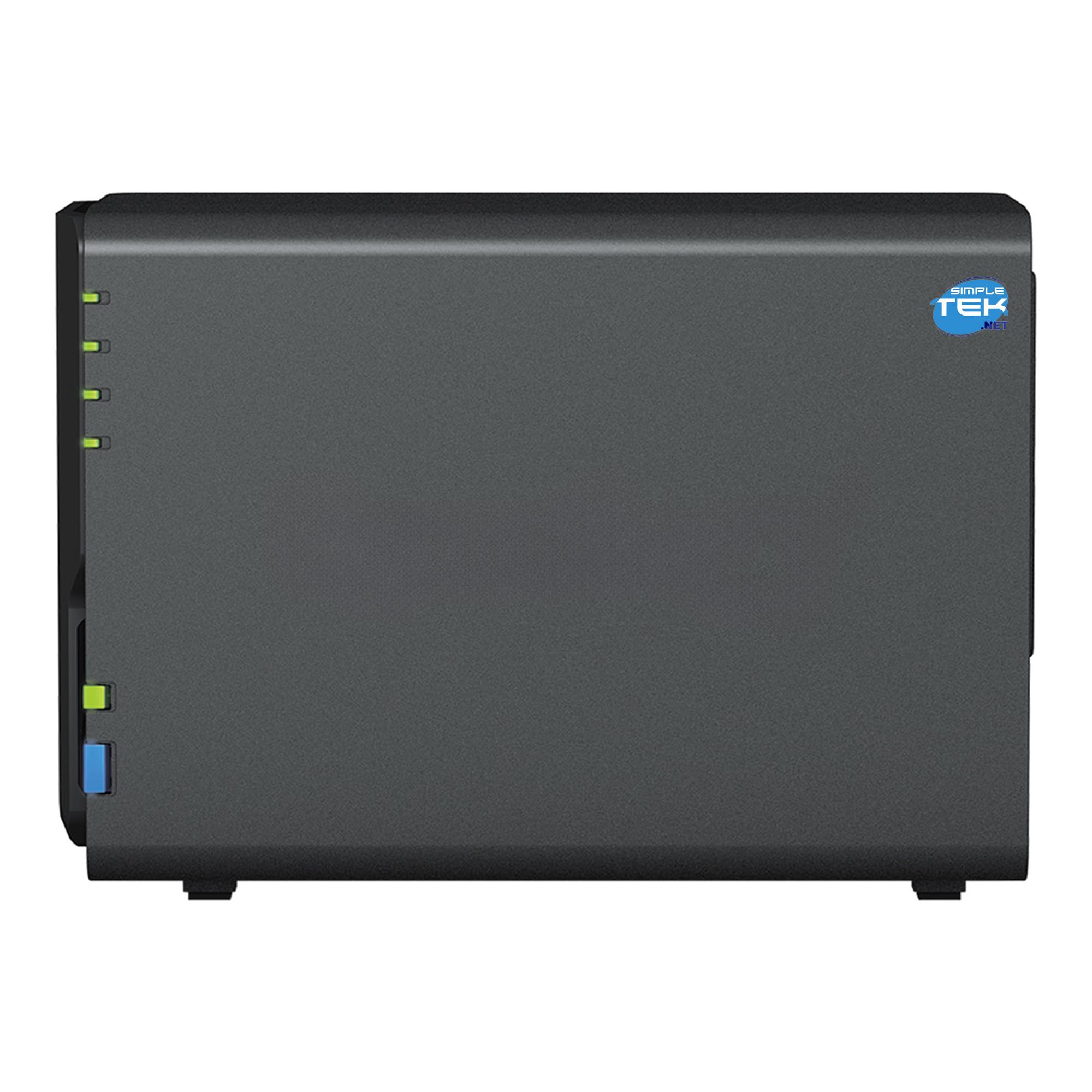 SIMPLETEK - Dispositivo di archiviazione di rete NAS a 2 bay con doppio HDD 3TB+3TB, Ethernet LAN Gigabit, Copia USB, 2GB DDR4