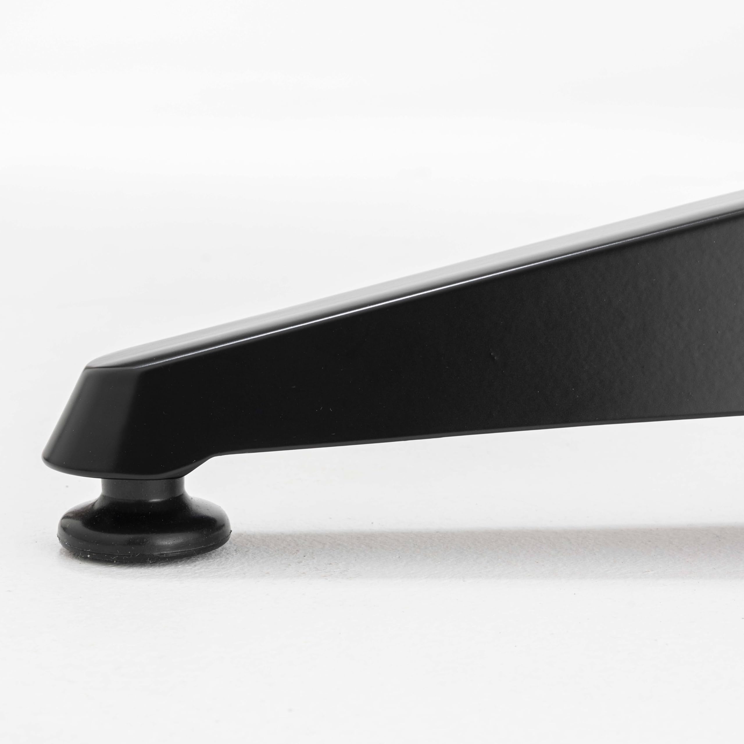 Oviala Pied de Table Ajustable 72/110 cm en Aluminium Noir