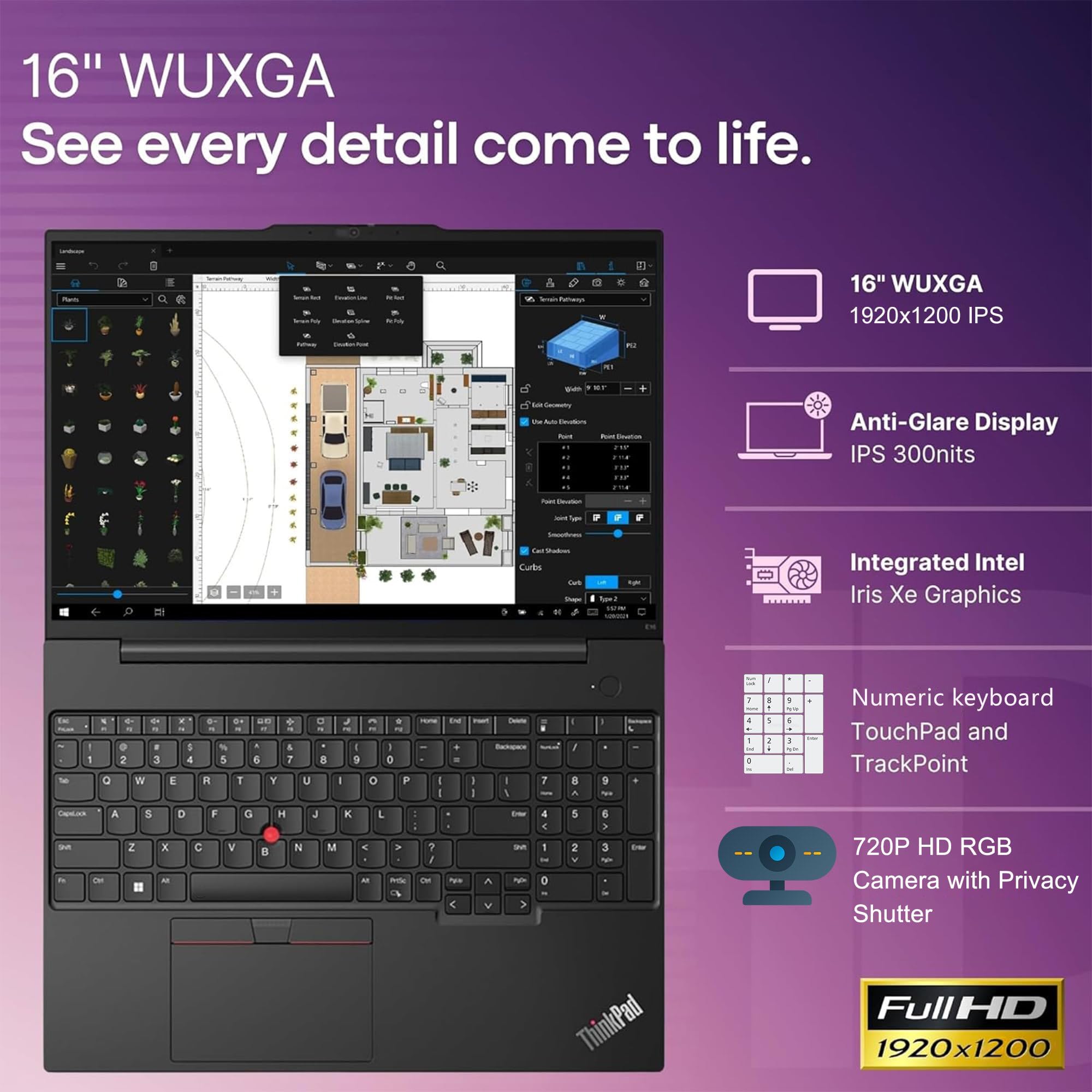 Amazon.com: Lenovo ThinkPad E16 Gen 1 Business Laptop Computer