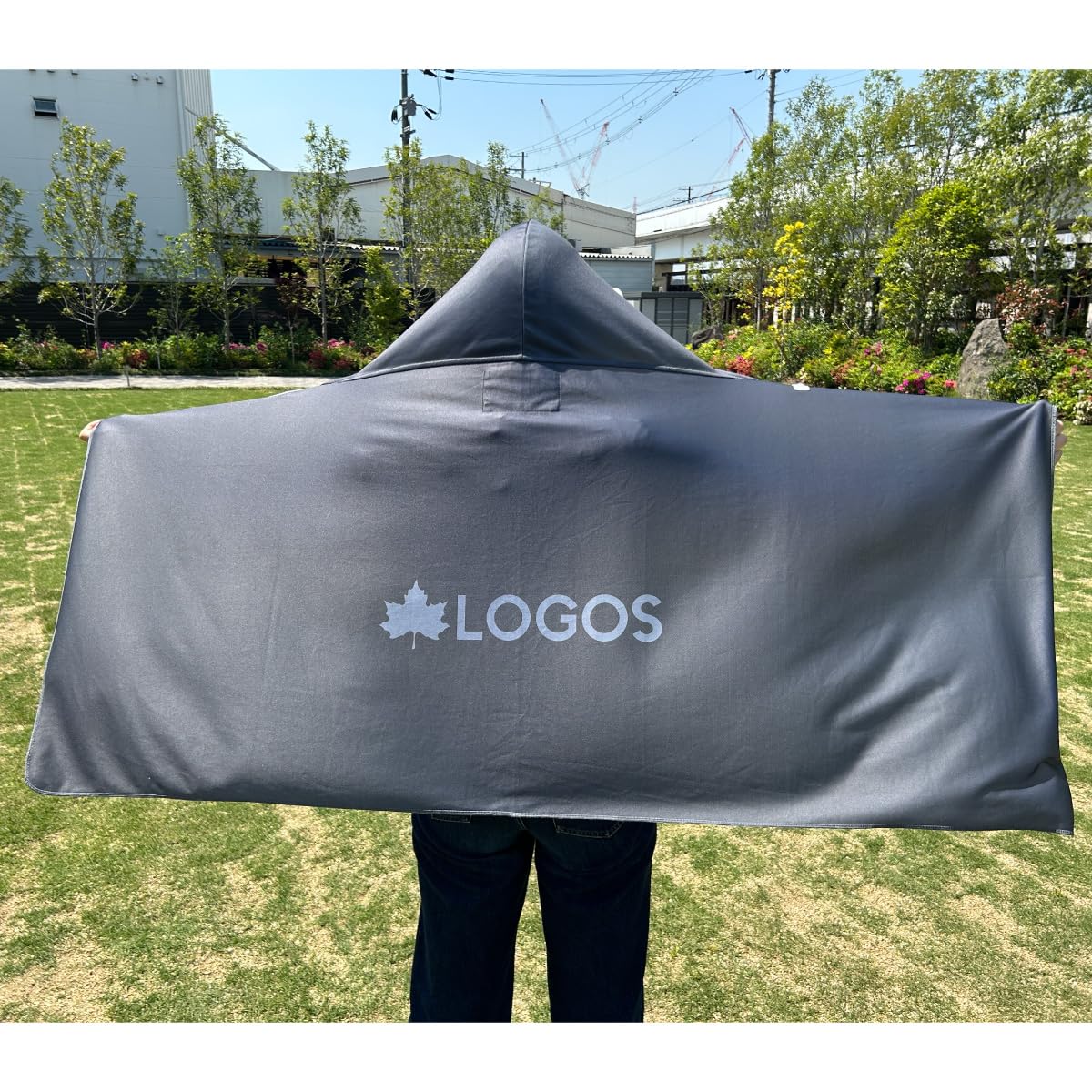 Amazon.co.jp: [ロゴス] クーラーポンチョグレー 34205219 冷感