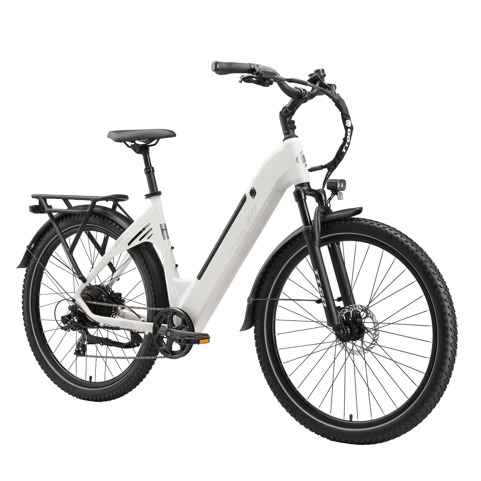 ttgo C5 27.5 Zoll E-Bike für Damen & Herren, 250W HECKMOTOR MIT 70 NM, 48V 13.5Ah Akku abnehmbar, 110–130 km Reichweite, Shimano 7-Gang, montieren.27.5"*2.4 StVZO