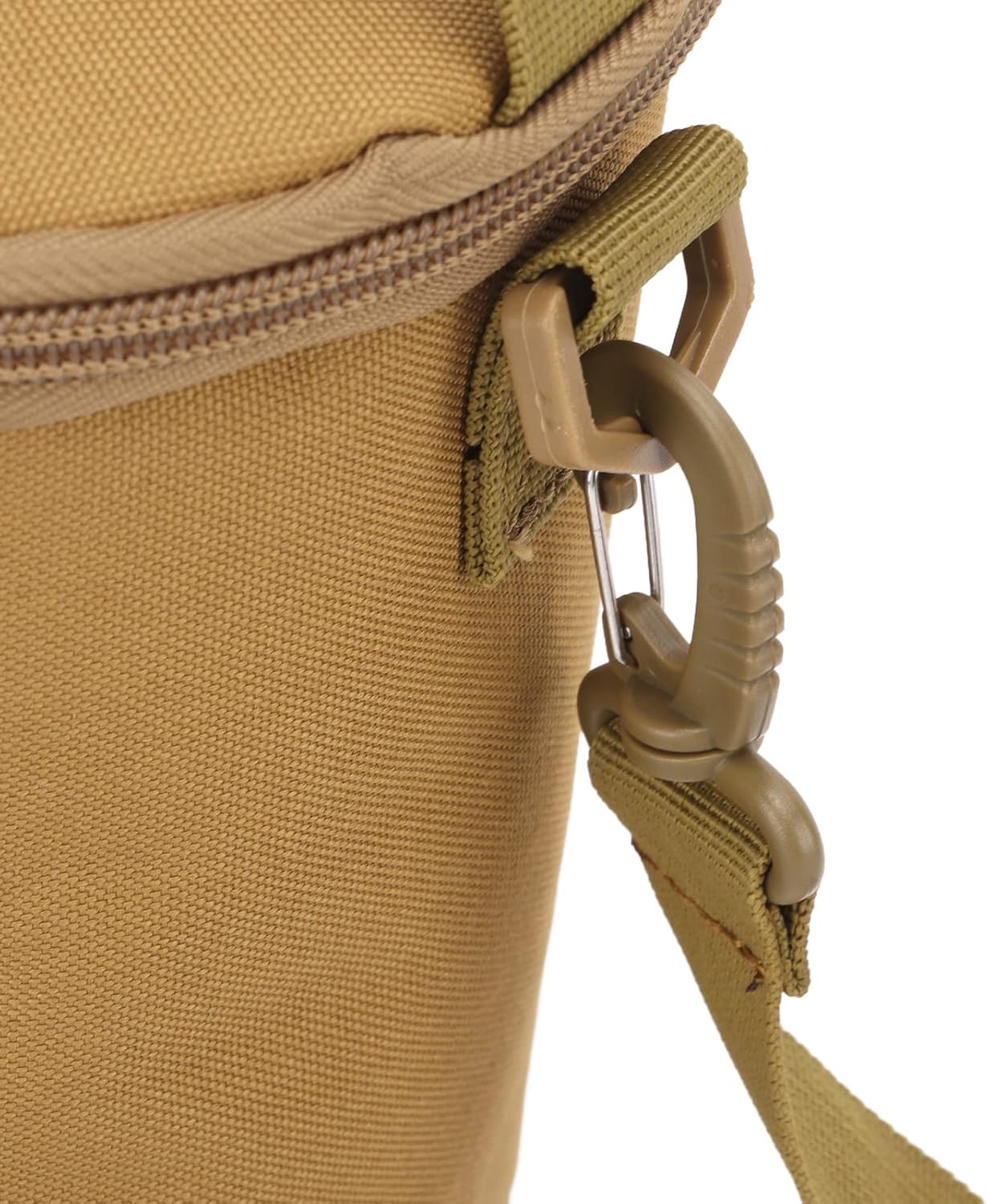 Gas Cylinder Cover, Camping Gas Lamp Lights Handle Bags, Double Zipper Portable Propane Tank Carrying Bag, Multifunctional Pouch with Shoulder Strap, for Camping Hiking(Brown) - Image 6