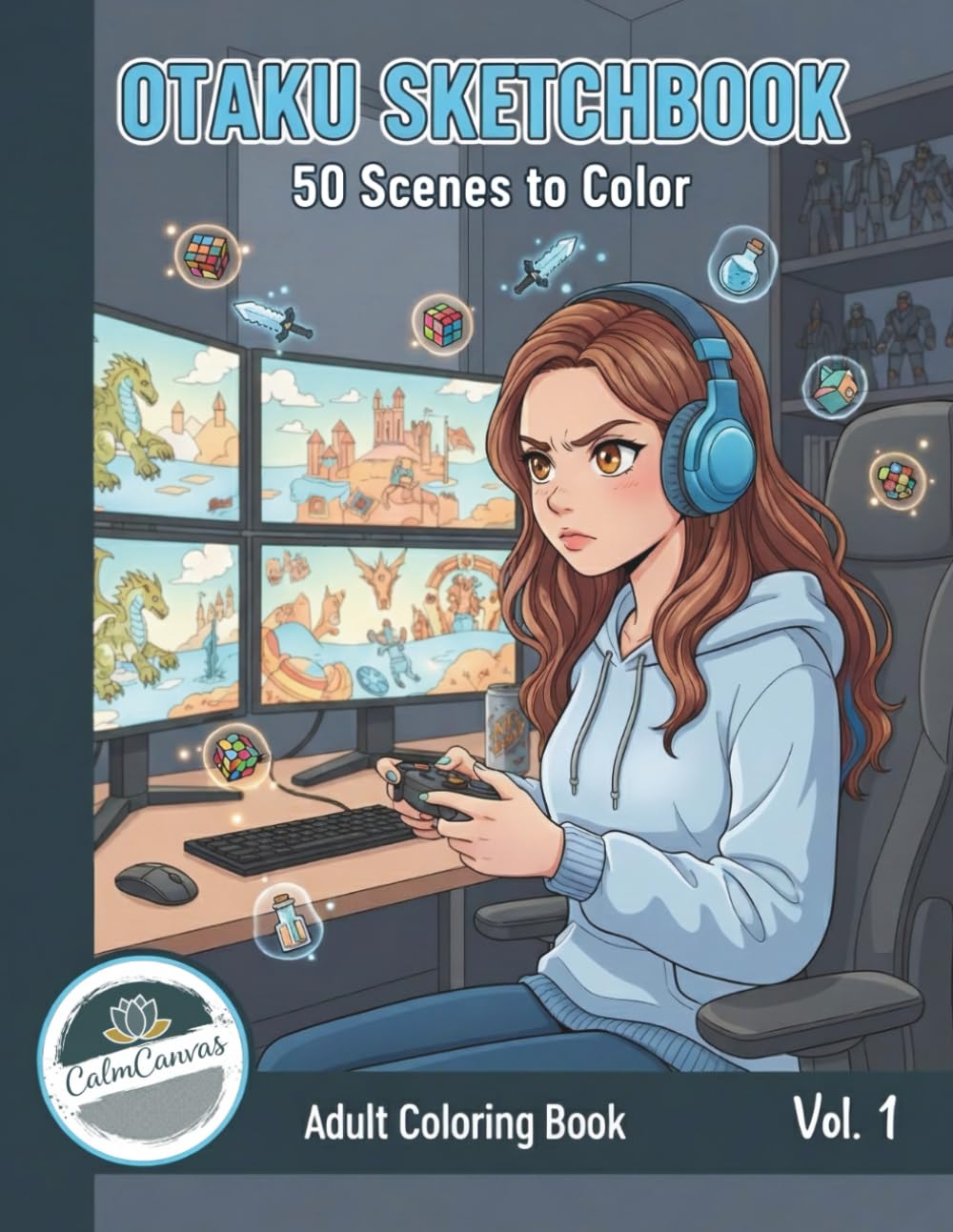 Otaku sketchbook: A Collection of 50 Dynamic Scenes Featuring People, Emotion, Fantasy & Everyday Life