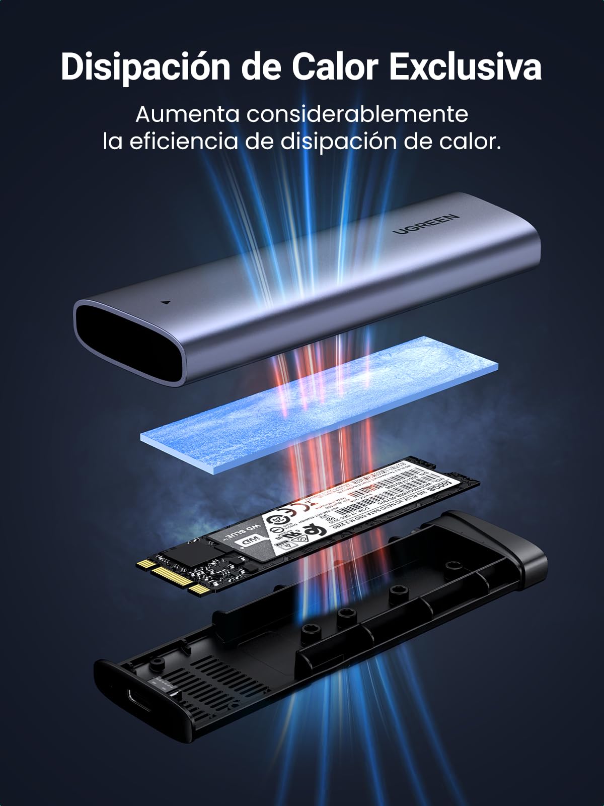 Case Esterno per SSD M2 NVMe da 40Gbps E M.2 NVMe 10Gbps