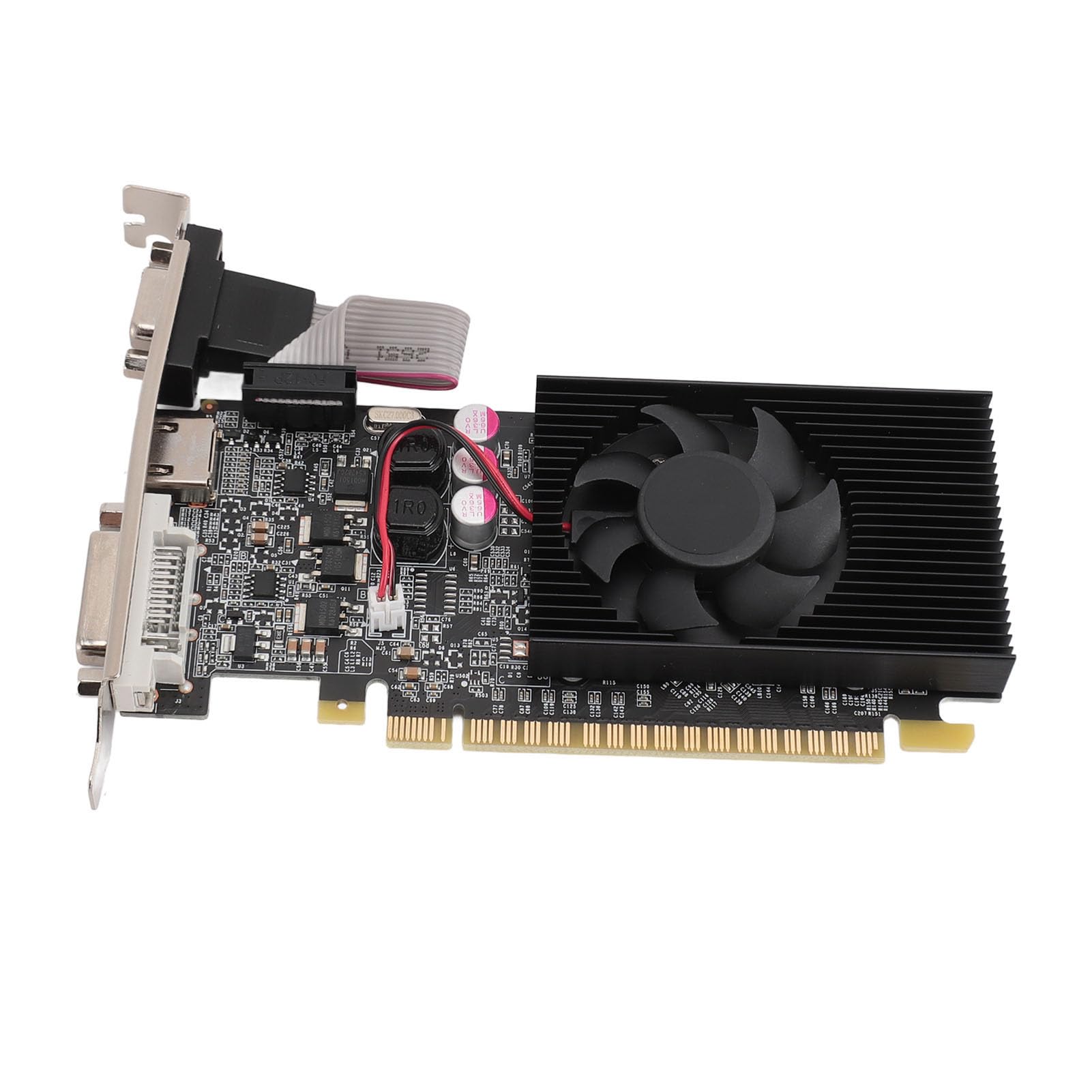 Elprico Carte Graphique de Jeu, Carte Graphique 2 Go DDR3 64 Bits PCI E, Résolution 2560 X 1600, Carte Graphique de Jeu pour Ordinateur de Bureau pour Windows 10 11 7 8