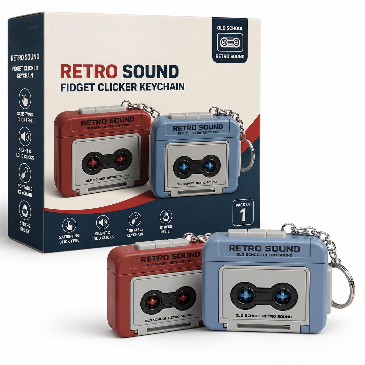 Key Chain for Retro Voice Recorder Device Gift Retro Sound Mini Voice Recorder Style,Cute Portable Audio Recording Device Key Chain for Bike Bag, Car and Bike (Random Colour) (Pack of 1)-image-38