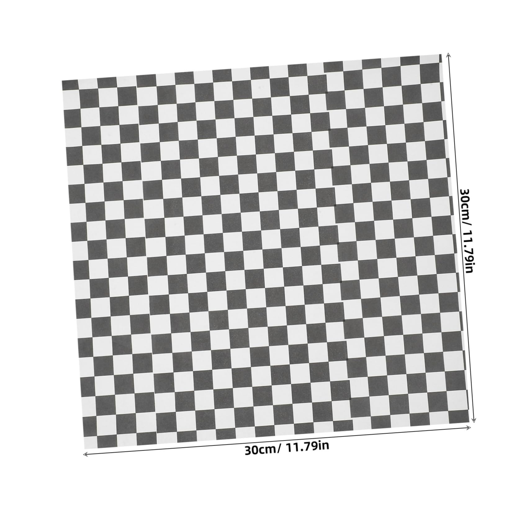 PRETYZOOM 200pcs Greaseproof Checkerboard Paper Sheets Oil Proof Pad Paper for Baking Cooking Food Basket Liners Square Sandwich Wrapping