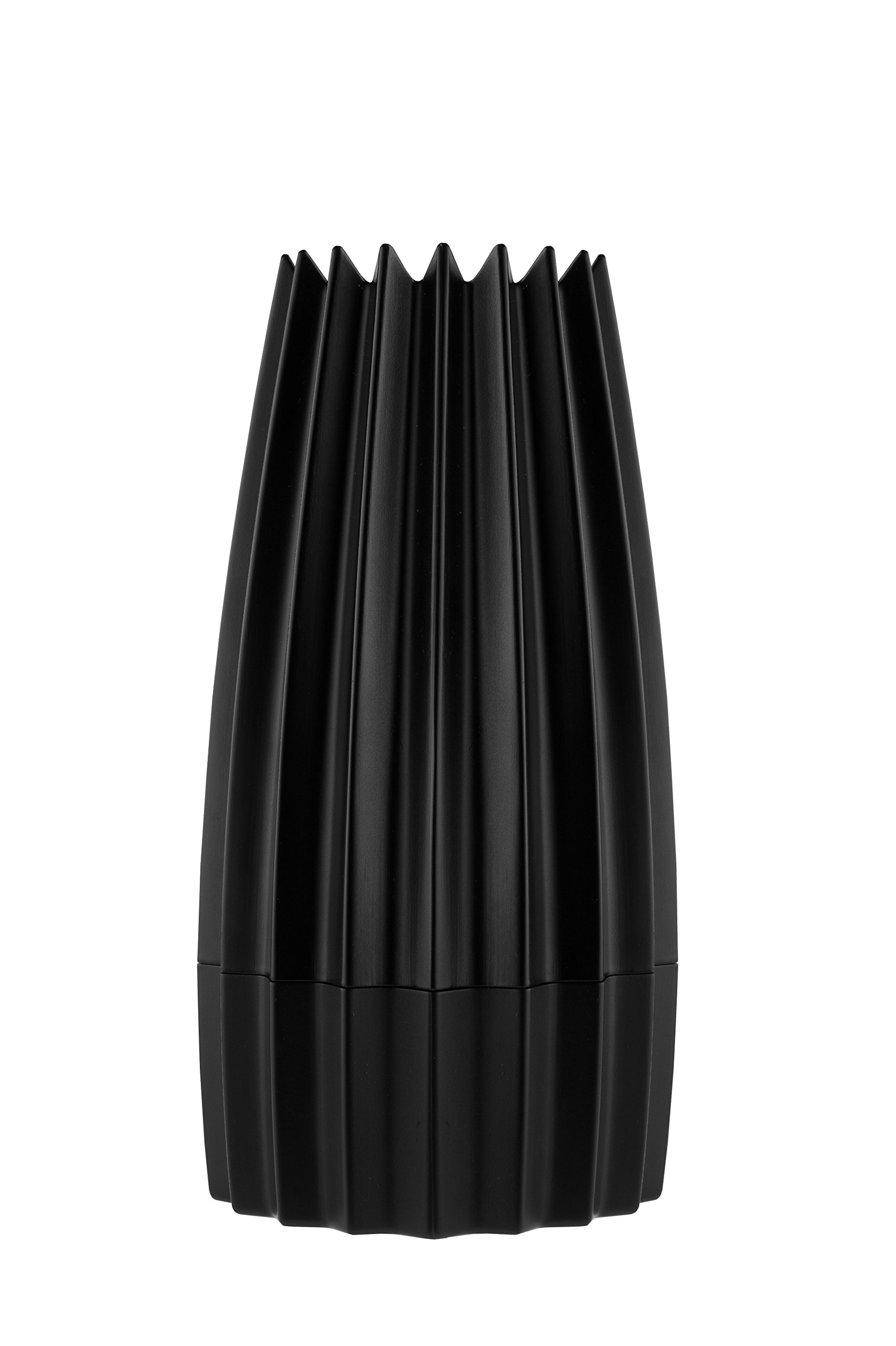 Alessi Grind WAL03 B Macinasale di Design in Fusione d'Alluminio, Nero