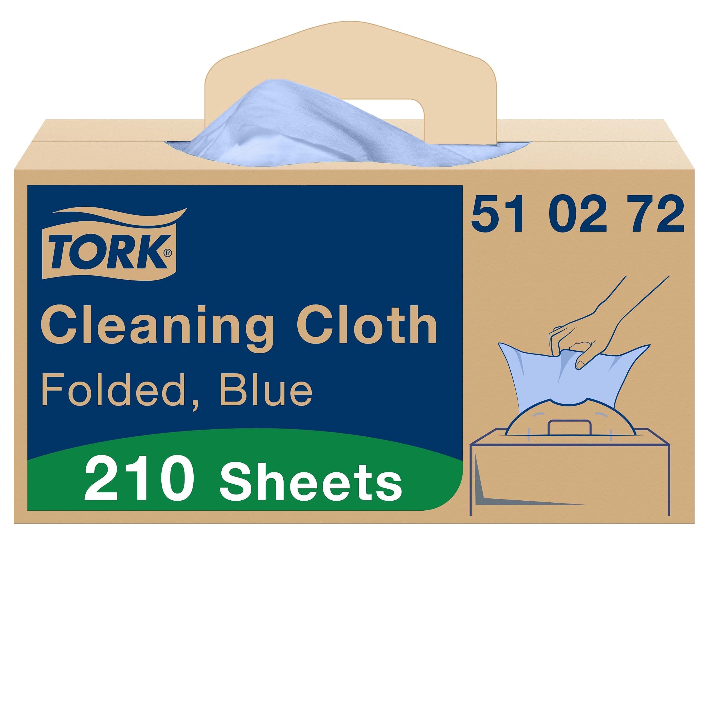 Tork 510272 Cleaning Tissue 1-Ply Multi-Purpose Soft Disposable Wipes