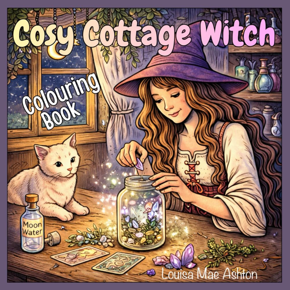 Cosy Cottage Witch: Colouring Book