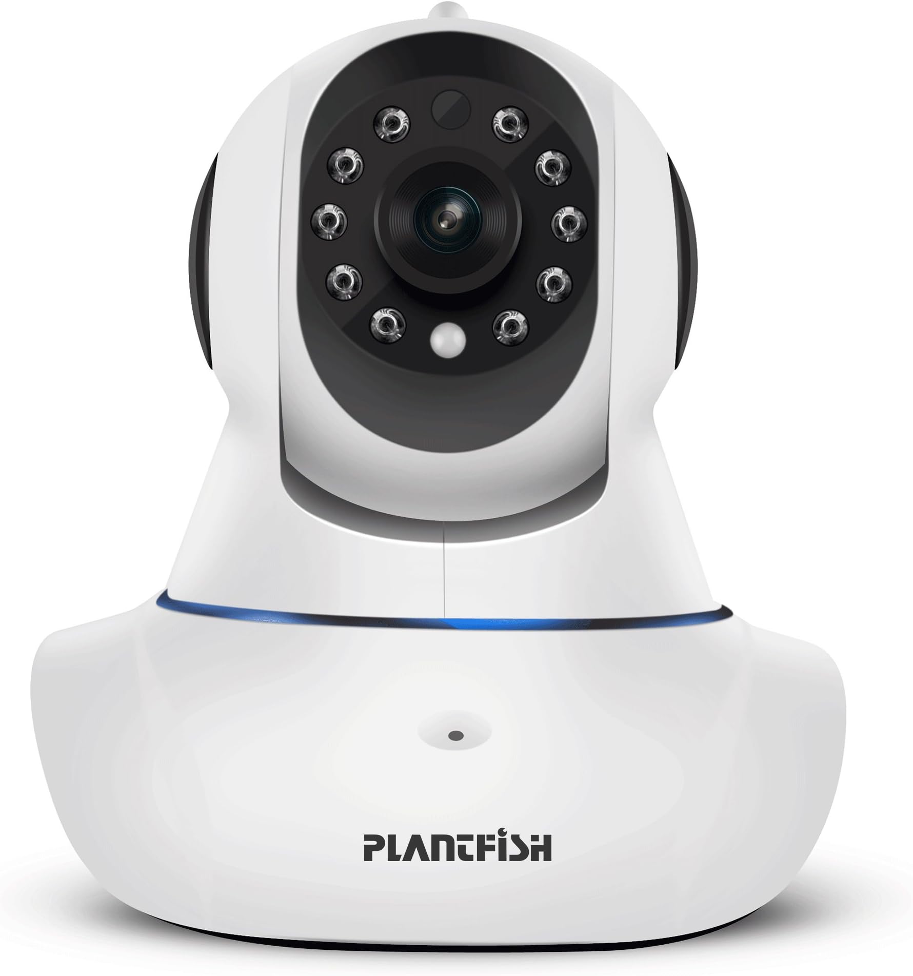 Wifi IP Home Security Camera – Pets and Baby Monitor, Free App, for Indoor Surveillance, including 2 Way Audio, 15 Preset Position, Night Vision, Motion Alarm, 4 Privacy Encryption, 1 Year Warranty