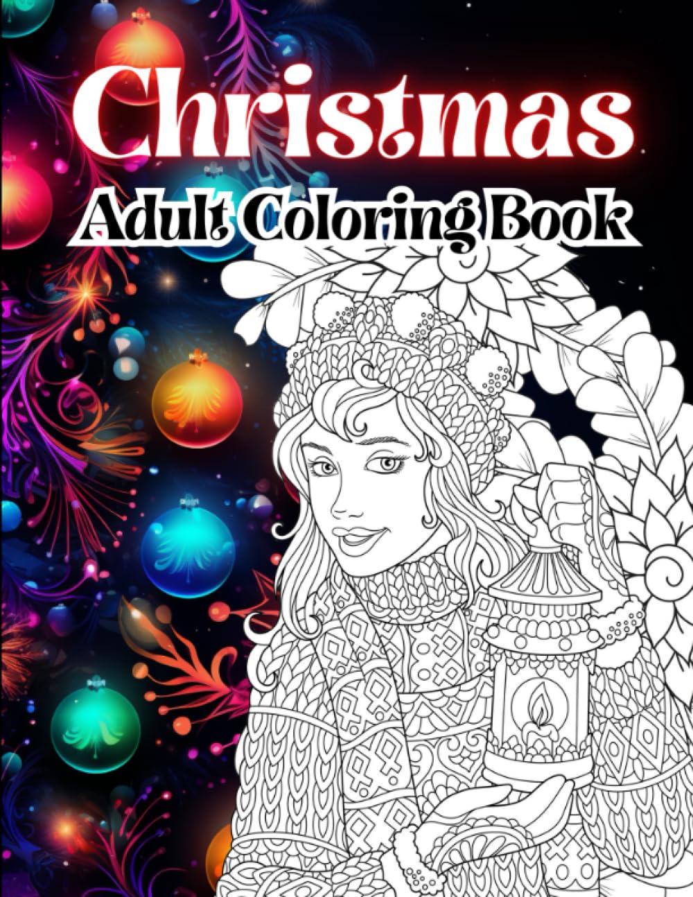 Christmas Adult Coloring Book: Designs for Stress Relief and Relaxation ...