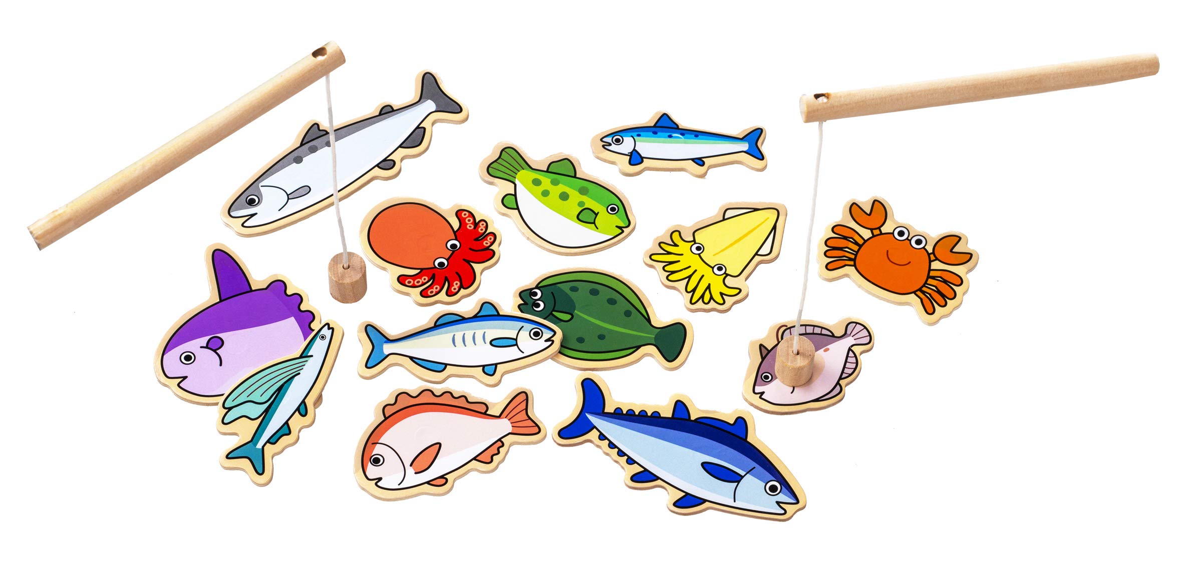 （No50）木工細工　さかな　魚　令6 木工品【魚セット】 工房西岡 【11218-0588】 - 埼玉県深谷市