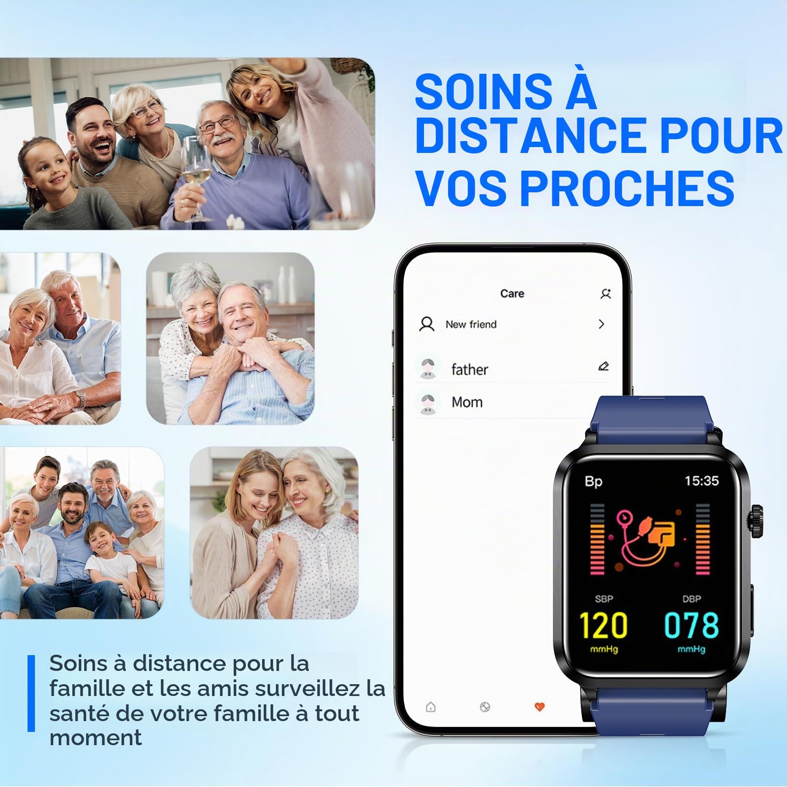 Smart Watch pour Hommes Et Femmes, ÉCran Retina HD De 1,92 Pouces, 100+ Modes Sport, 30+ Langues, Bluetooth 5.0ble, Algorithme Intelligent AI, Batterie 30 Jours, ECG Insights, pour Spo2