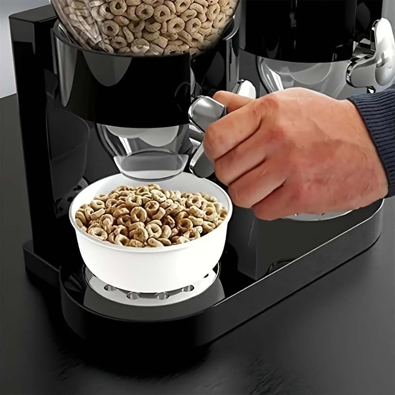 Distributori di Cibo, contenitori per Alimenti, Macchine per Farina d'avena a Doppio Controllo, Serbatoio per Cereali da Cucina, Serbatoio per Snack di Frutta secca d'avena per CER