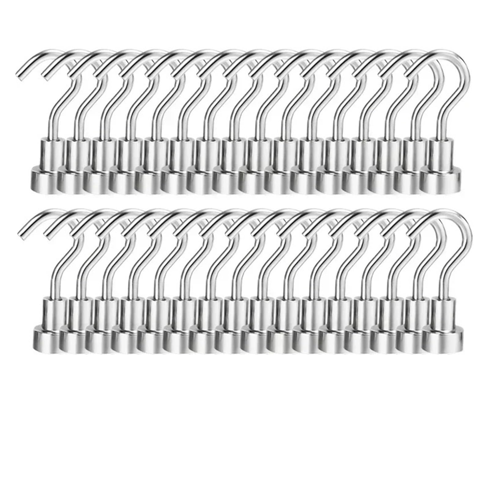 Genérico Mini gancho magnético multiusos for colgar llaves y tazas, de pared, resistente, compatible con el almacenamiento en la cocina del hogar, 50 o 20 unidades(E10,20PCS)