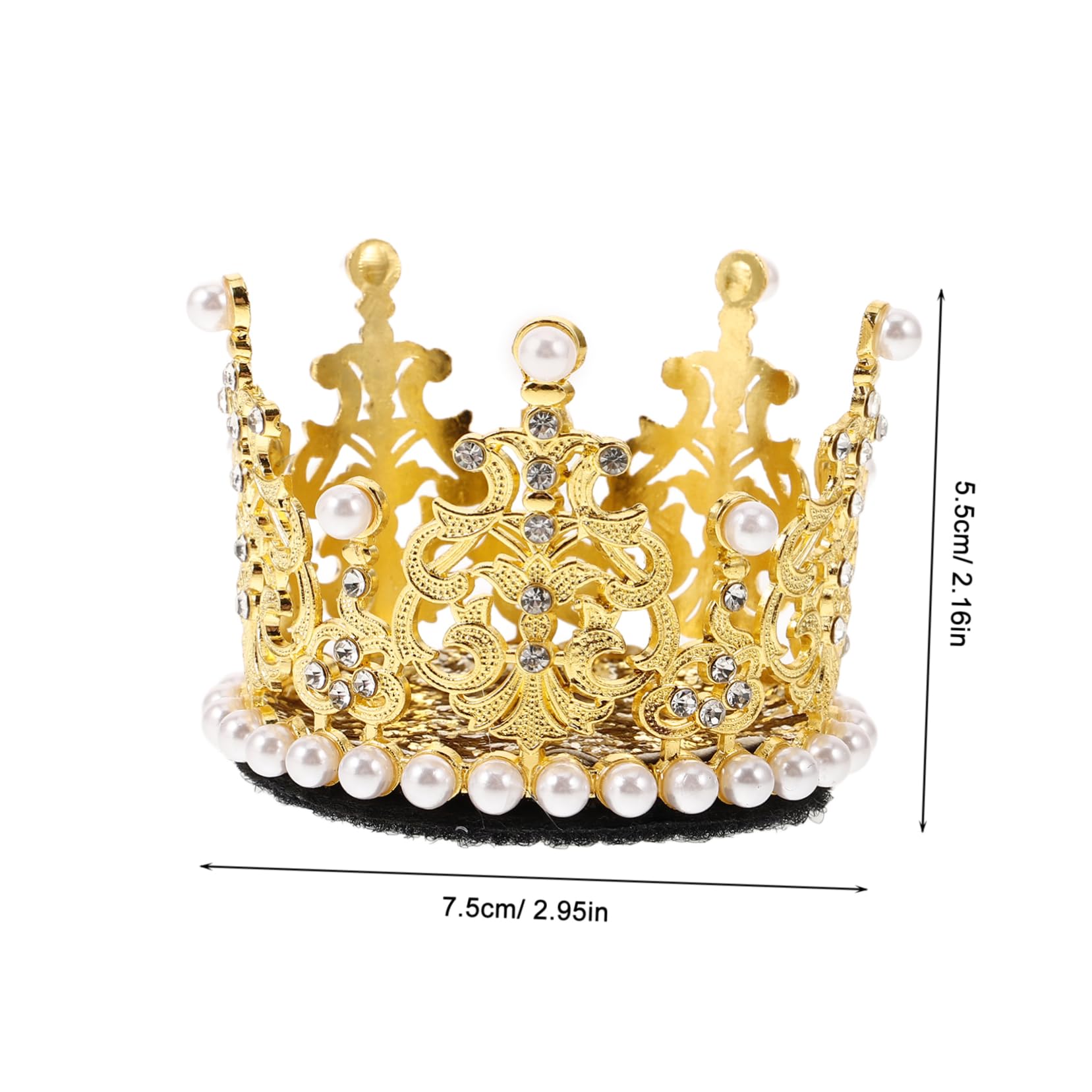 Cabilock Adorable Crown Accessory Pearl Crown Decoration for Bike Ski Helmets Easy Installation Unique Horns for Flair and Style