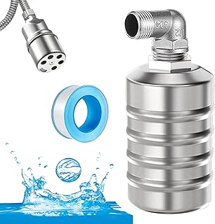 304 Stainless Steel Fully Automatic Water Level Control Float Valve, Auto Shut Off Ball Mini Float Valve, Automatic Water Level Controller for Water Tank (1 Pcs Side Water Inlet,1/2 INCH Connector)