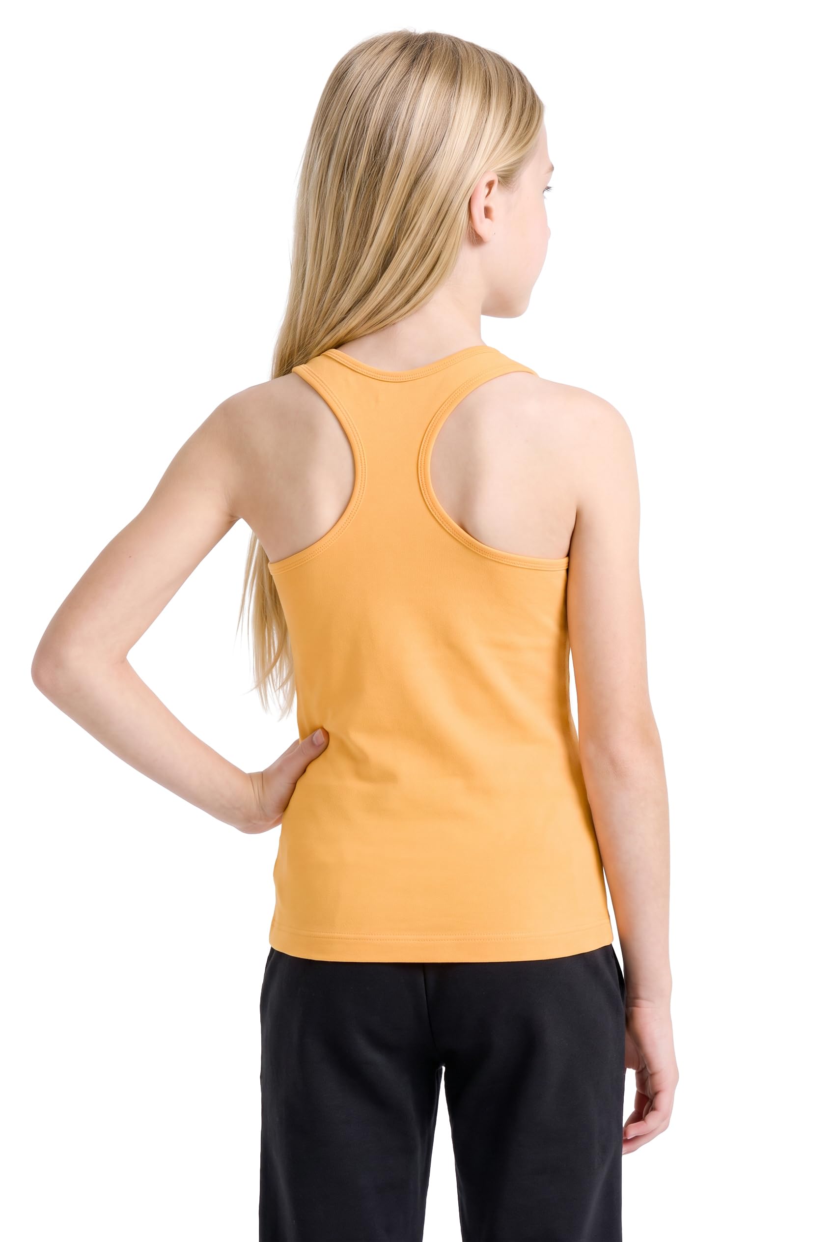 Kurve Premium Girls Seamless Supersoft Wide Strap Comfortable Racerback Tank (Made with Love in The USA)