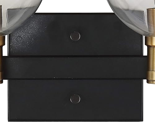 Miniatura 6 de JONATHAN Y JYL3528A Marais 21.5" 3 luces de hierro  vidrio rústico vintage LED de vanidad industrial bohemio 2700K LED 4W bombillas entrada