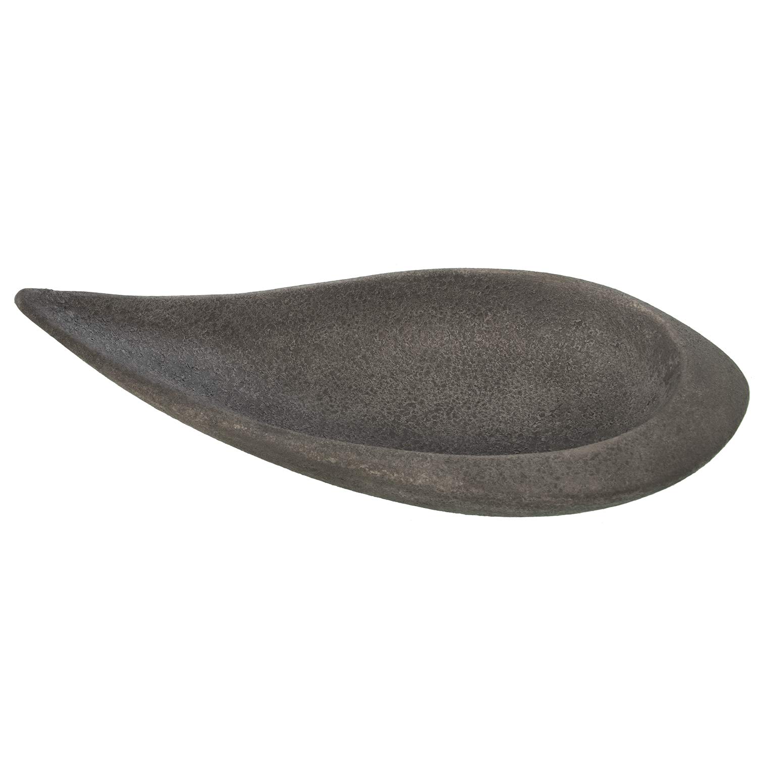 Grand centro céramique gris 50x21x13cm jardinière de salon d'intérieur