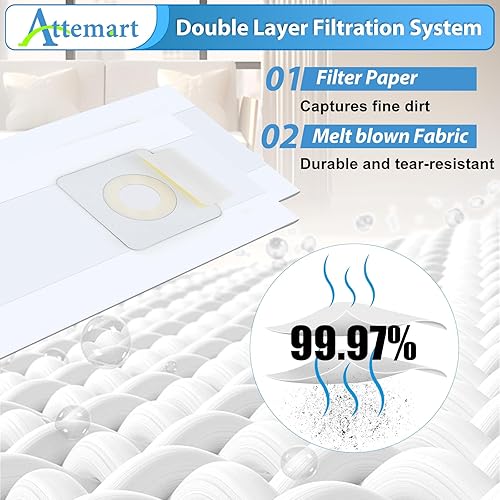 Miniatura 5 de Paquete de 14 bolsas de vacío estilo 7 para Bissell 7 Powerforce 32120 1739 1398 3525R 71Y7 Power Glide 3545 35452 para Cleanview 20191 20193