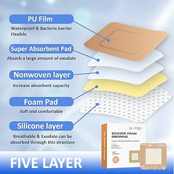 MEDICULE ウォッシング　Washing foam 120ml 4本セット Amazon.com: Dr. Med Silicone Foam Dressing with Gentle