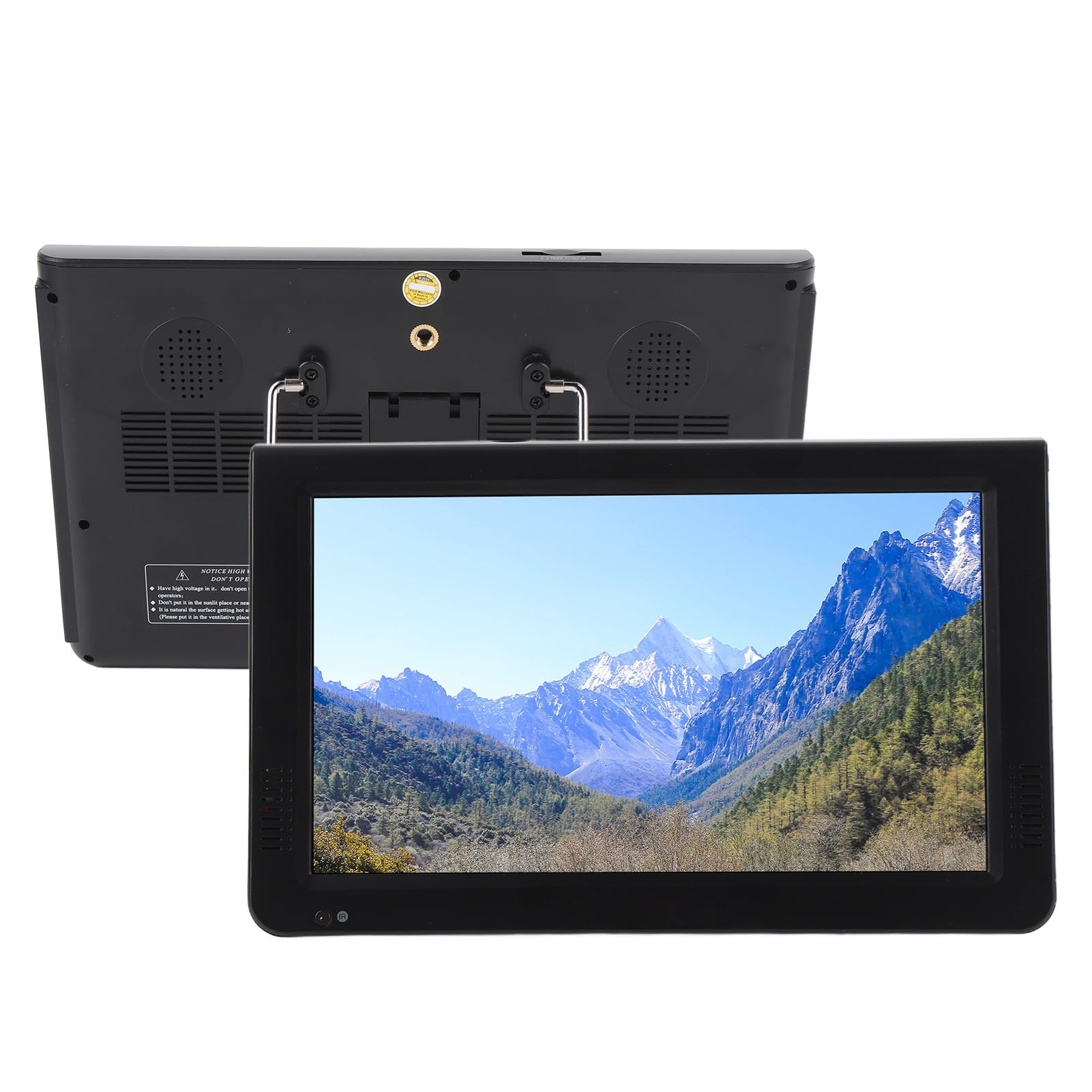 TV Numérique Portable de 10 Pouces, Petit Téléviseur avec Affichage LED HD, Tuner ATV/Numérique, Batterie 4000mAh et Prise en Charge de la Carte USB/SD pour Une Utilisation