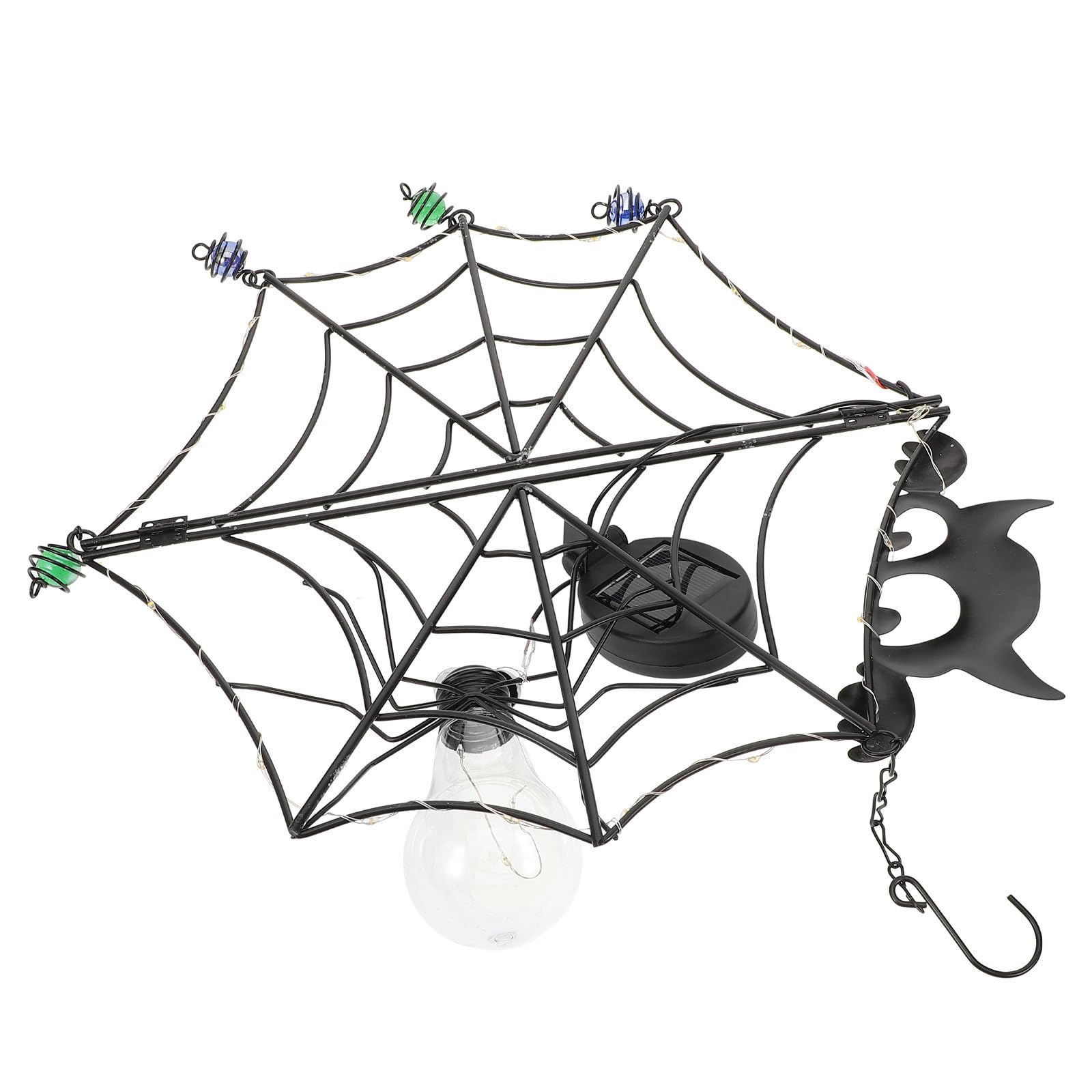 Lámpara colgante de plástico de Halloween con luz LED decorativa para puerta