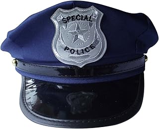 TianS - Gorro de policía unisex para adultos (1 unidad)