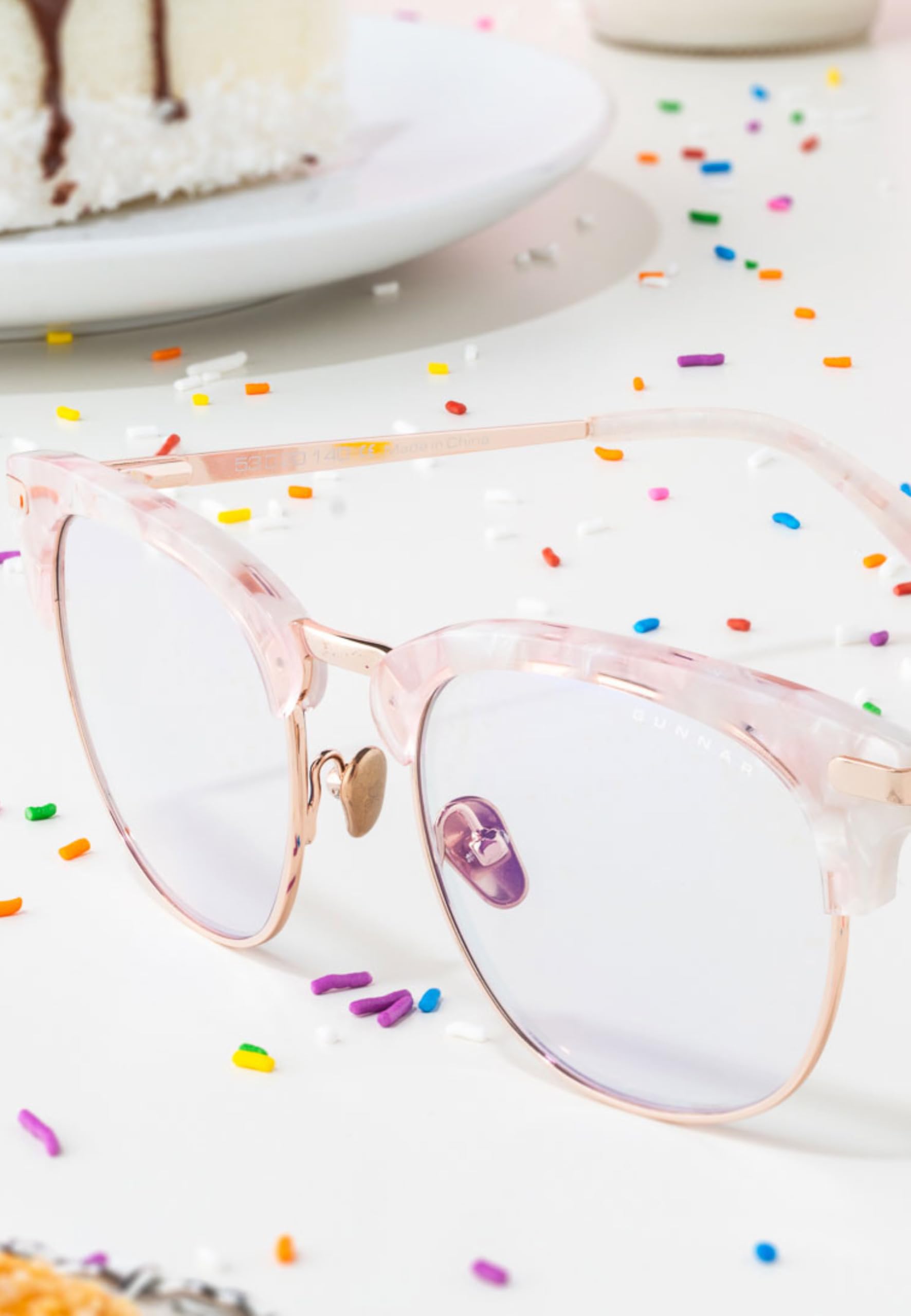 Gunnar x Tokidoki Blaulicht-Brille - Donutella - Pink Sprinkles - Clear