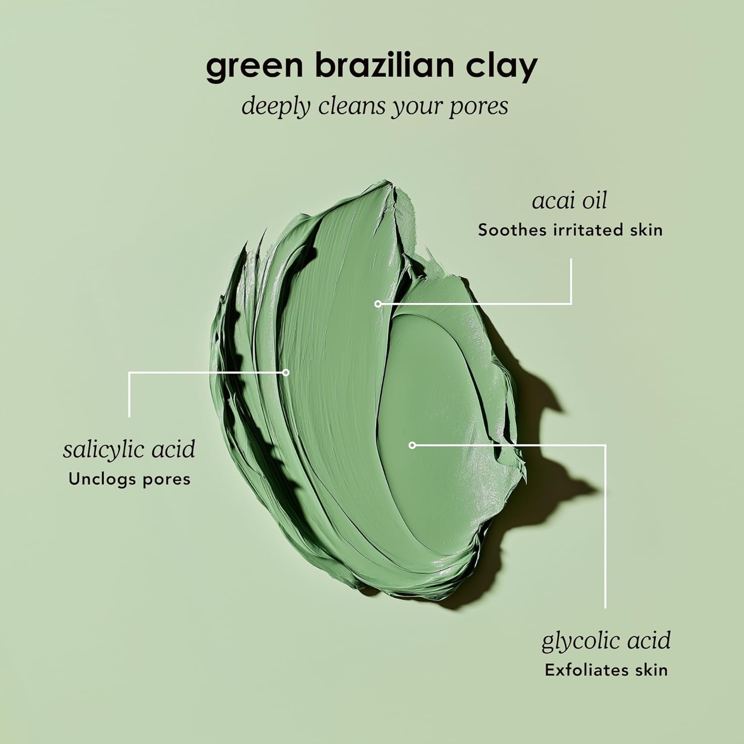 Glorio DETOX: 8 Cleansing Clay Face Mask Treatments - Rare Green Clay - 8 Week Beauty Set - Minimizes Pores, Blackheads, Breakouts - Glycolic + Salicylic Acid, Indian Clay, Spa Gift Set, Face Skincare