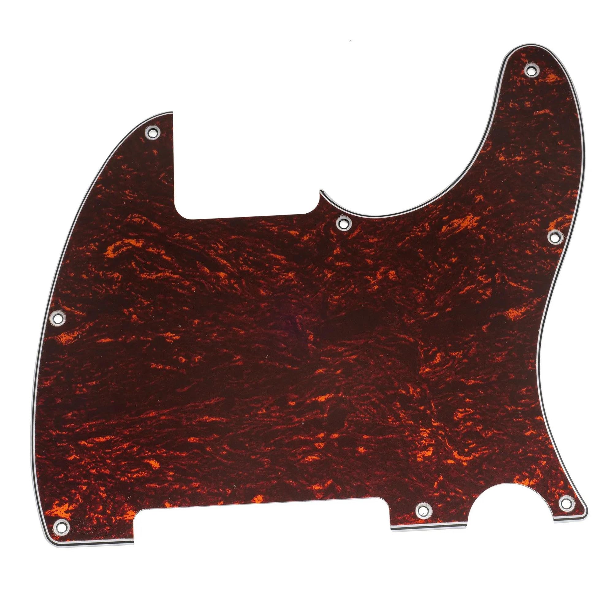 Standard Pickguard do gitary elektrycznej Standardowa Maskownica Do Gitary Elektrycznej H Z 8 Otworami Trwała I Łatwa W Montażu(4ply Red)