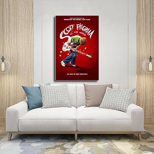 Miniatura 5 de THUMPRO Scott Pilgrim V.The World - Póster de lienzo de película para decoración de pared, pintura impresa para sala de estar, dormitorio, sin