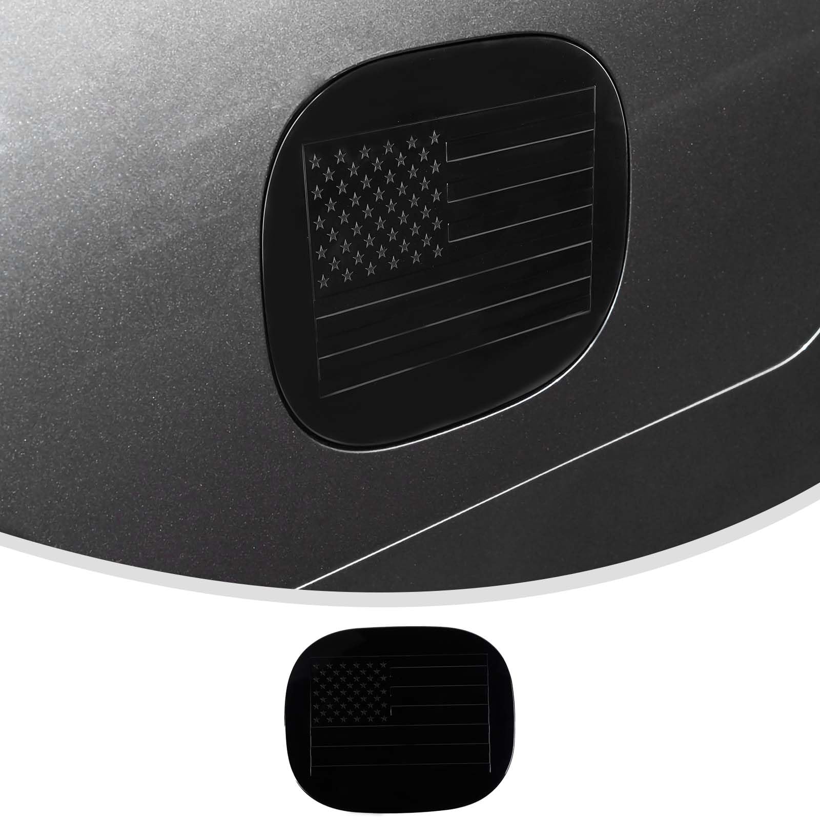 Linskip Fuel Door Cover Compatible with 2021-2024 2025 Chevy Suburban Tahoe & GMC YUKON, Gas Tank Cover, Exterior Accessories(Gloss Black)