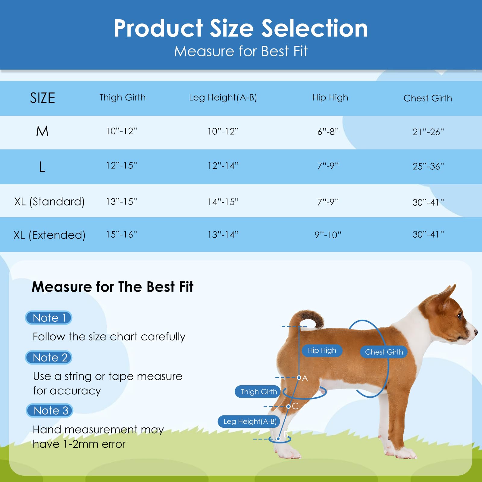 Crlvlyn Dog Knee Brace for Hind Leg Dog Hind Leg Support Protector for Torn ACL Injuries Keeps Joints Warm and Stable - Image 2