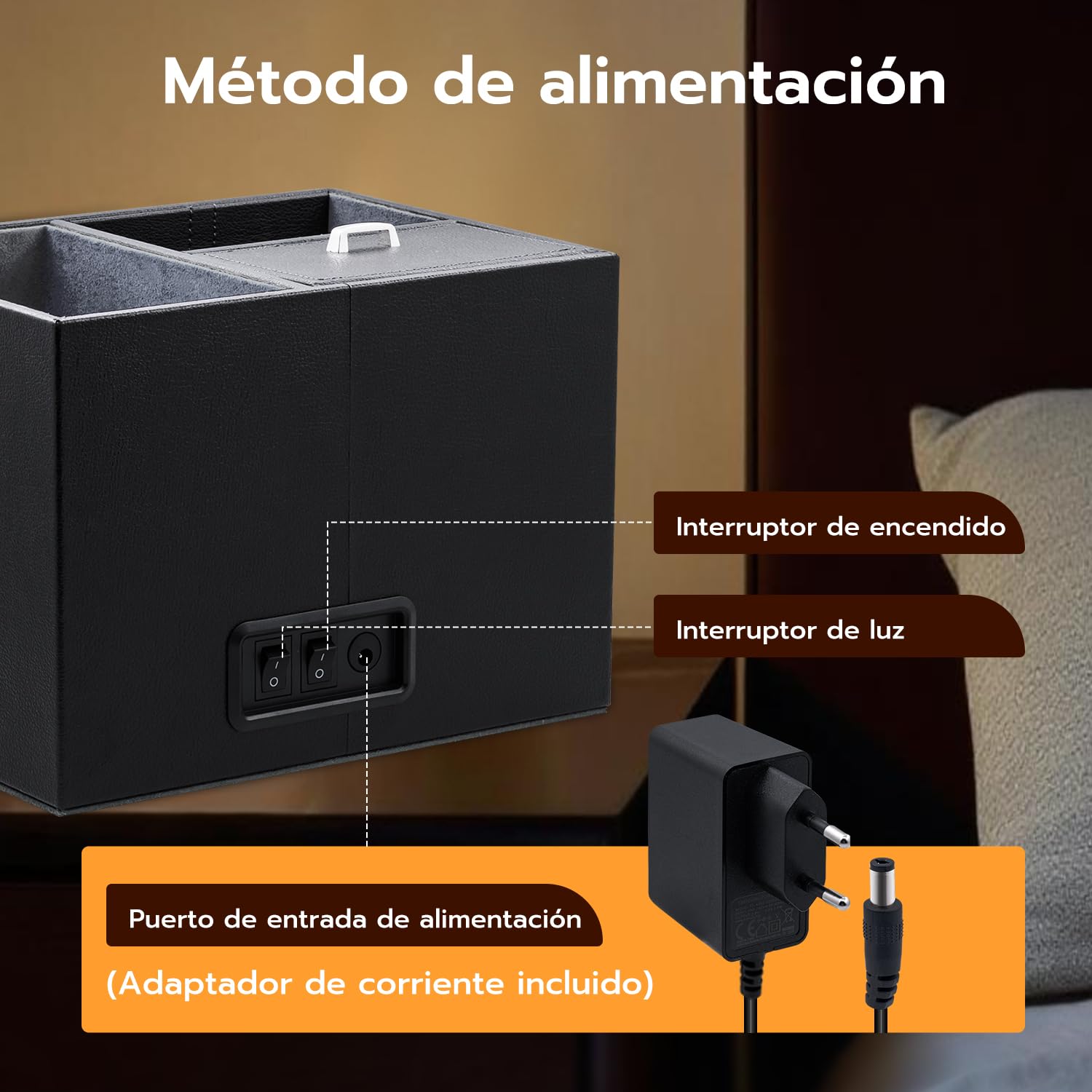 Mcbazel Abridor Automático de Relojes Multifuncional para 2 Relojes, con Pantalla LED de Exhibición y Caja de Almacenamiento de Joyería con Motor Silencioso de 1 Modo de Rotación Negro/gery