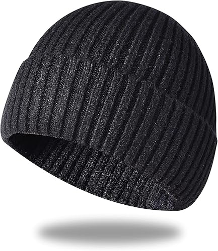 Irzaki Gorro para hombre gorro de invierno para hombres y mujeres gorro de lana de punto con calavera para actividades al aire libre y uso diario