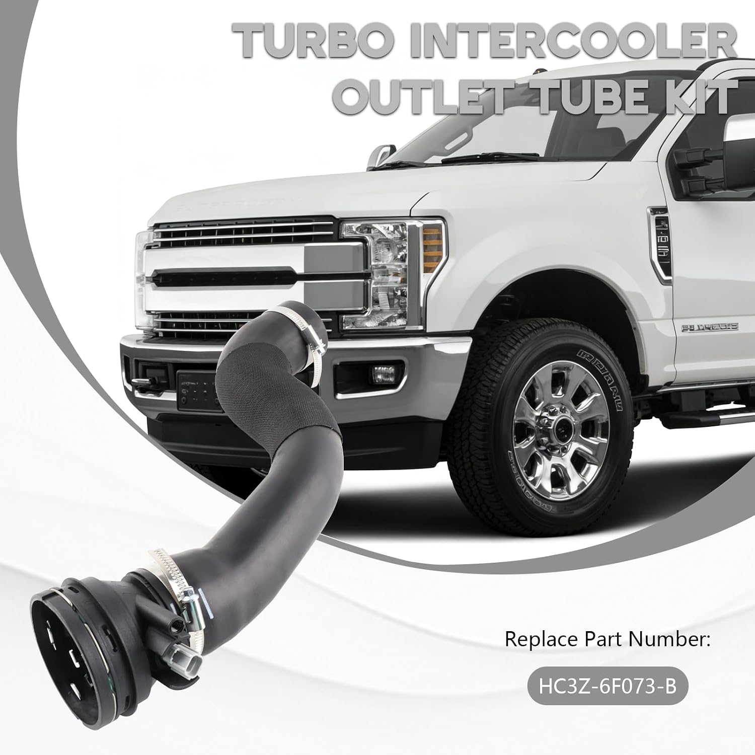 Turbo Intercooler Outlet Hose for 17-19 Ford F250 F350 6.7L